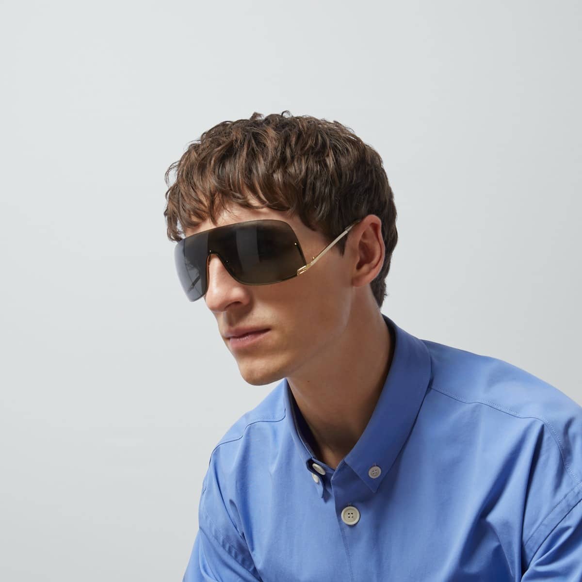MASK-SHAPED FRAME SUNGLASSES
