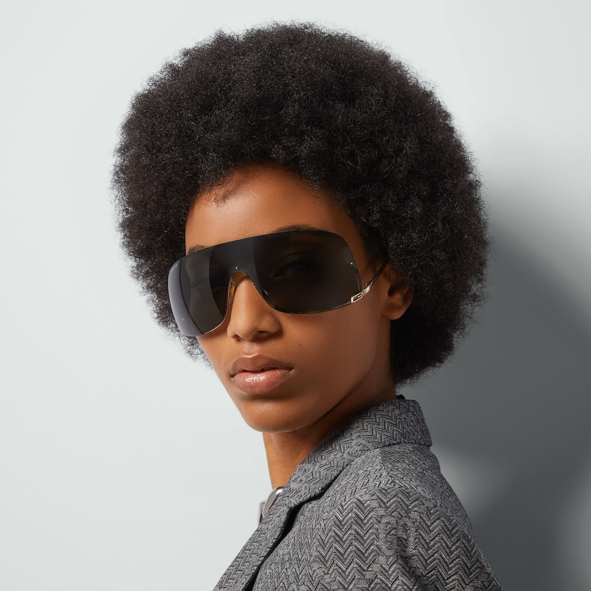 MASK-SHAPED FRAME SUNGLASSES