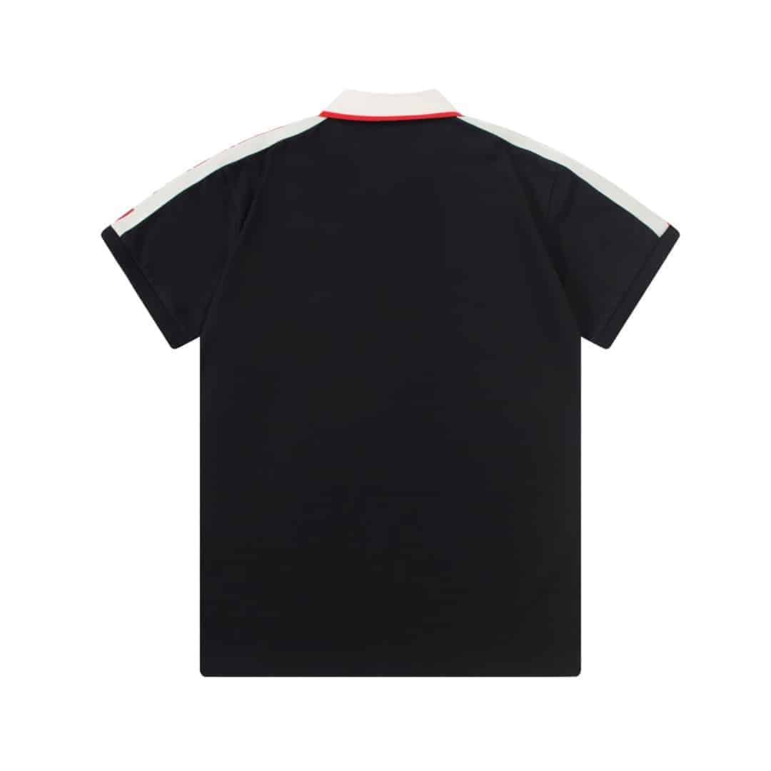 Gucci Side Stripe Logo Pique Polo