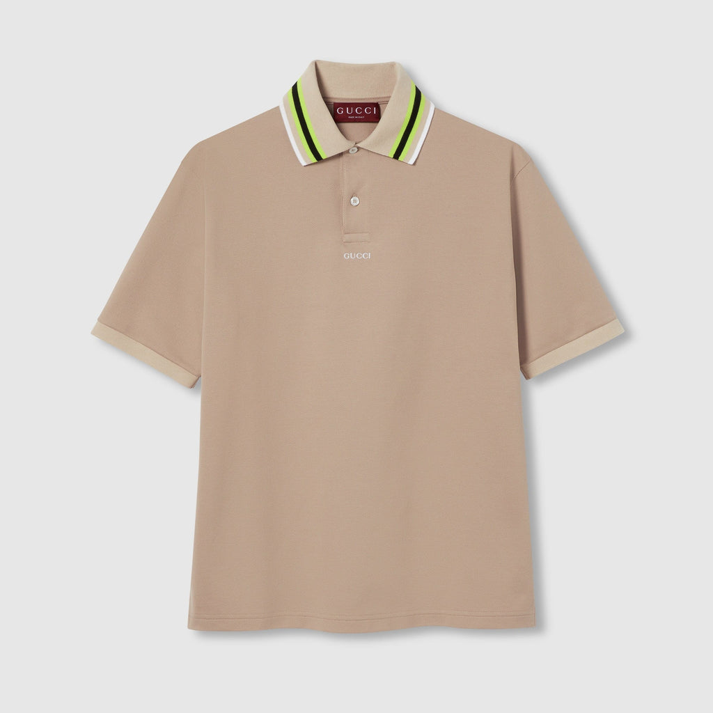 COTTON POLO SHIRT WITH EMBROIDERY
