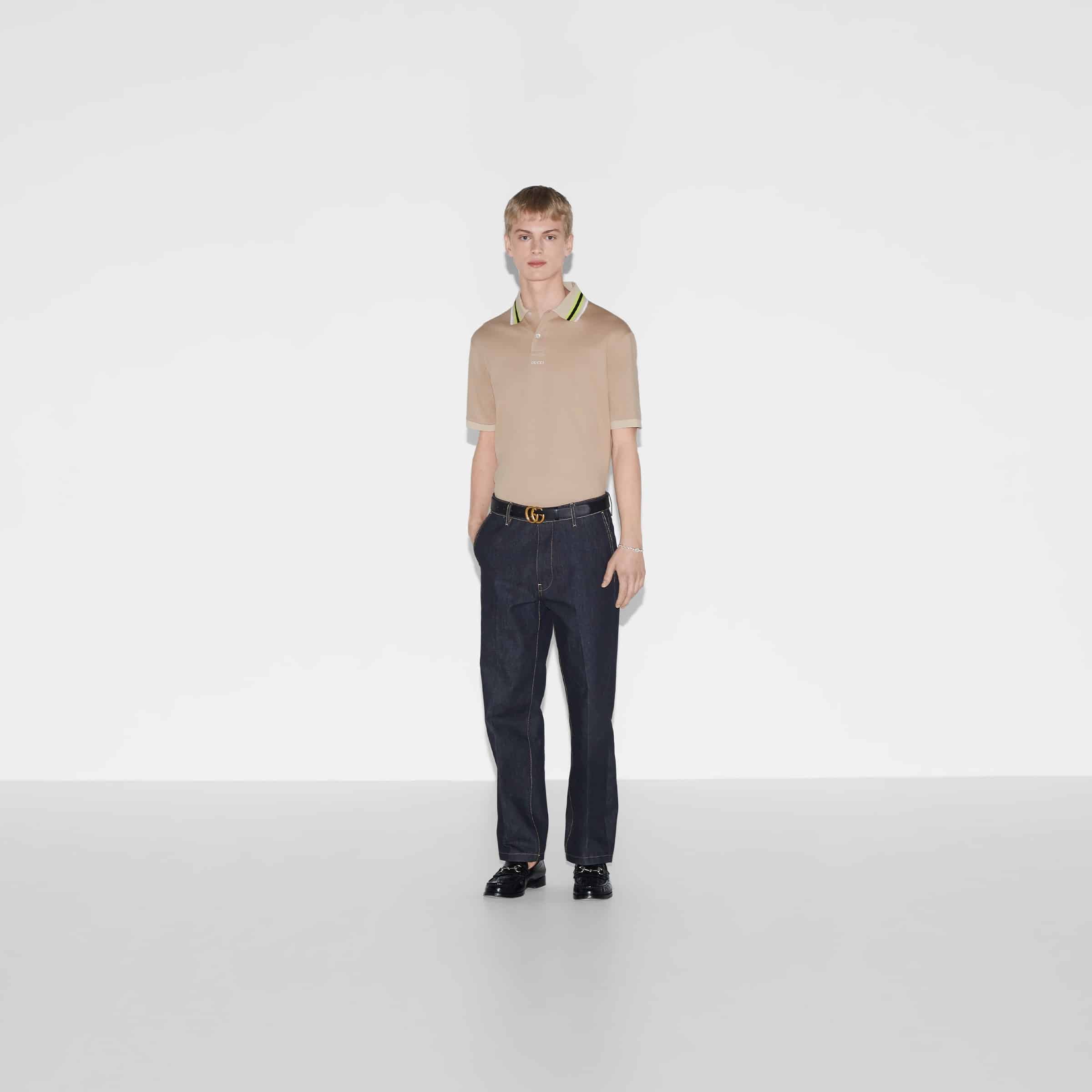 COTTON POLO SHIRT WITH EMBROIDERY