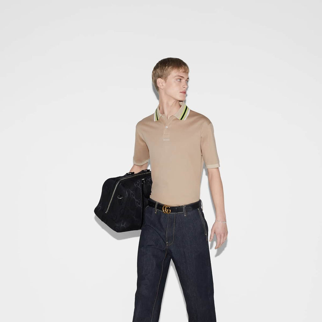 COTTON POLO SHIRT WITH EMBROIDERY