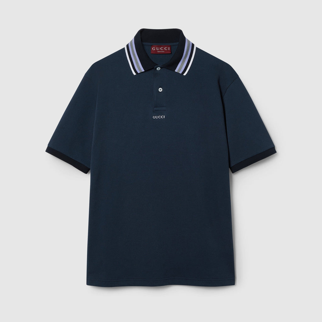 COTTON POLO SHIRT WITH EMBROIDERY