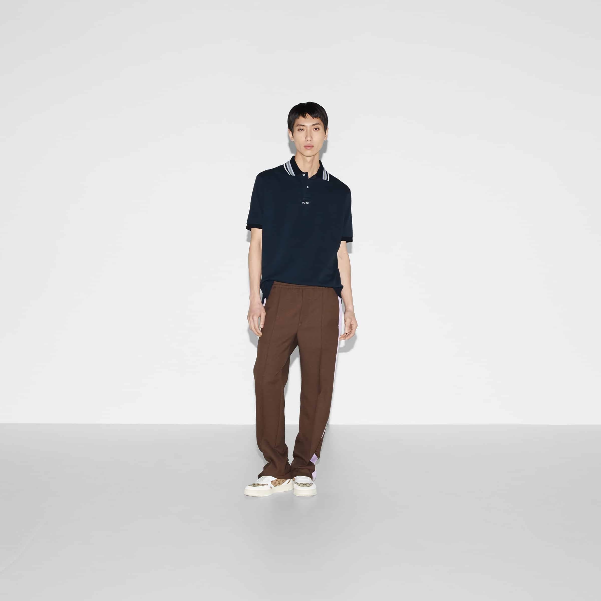 COTTON POLO SHIRT WITH EMBROIDERY
