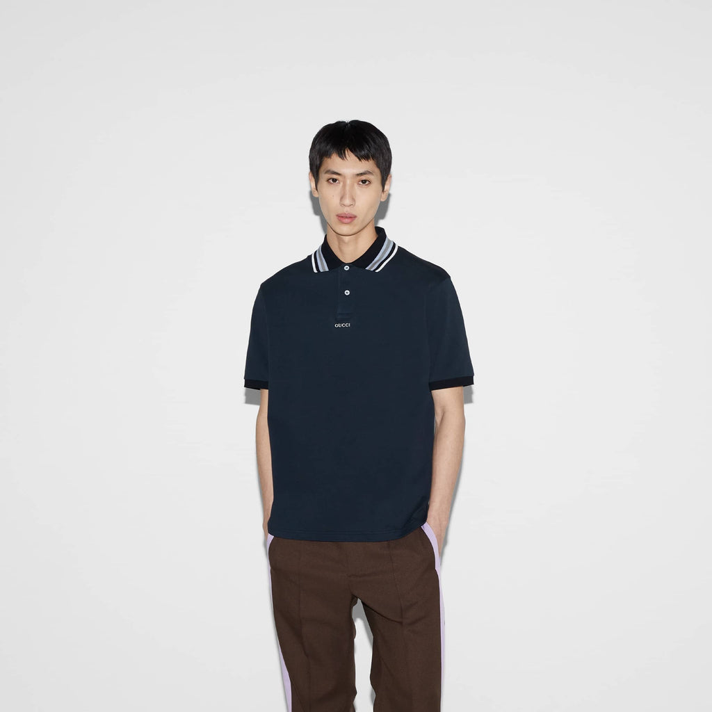 COTTON POLO SHIRT WITH EMBROIDERY