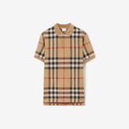 Check Cotton Polo ShirtPrice undefined Colour: Archive Beige