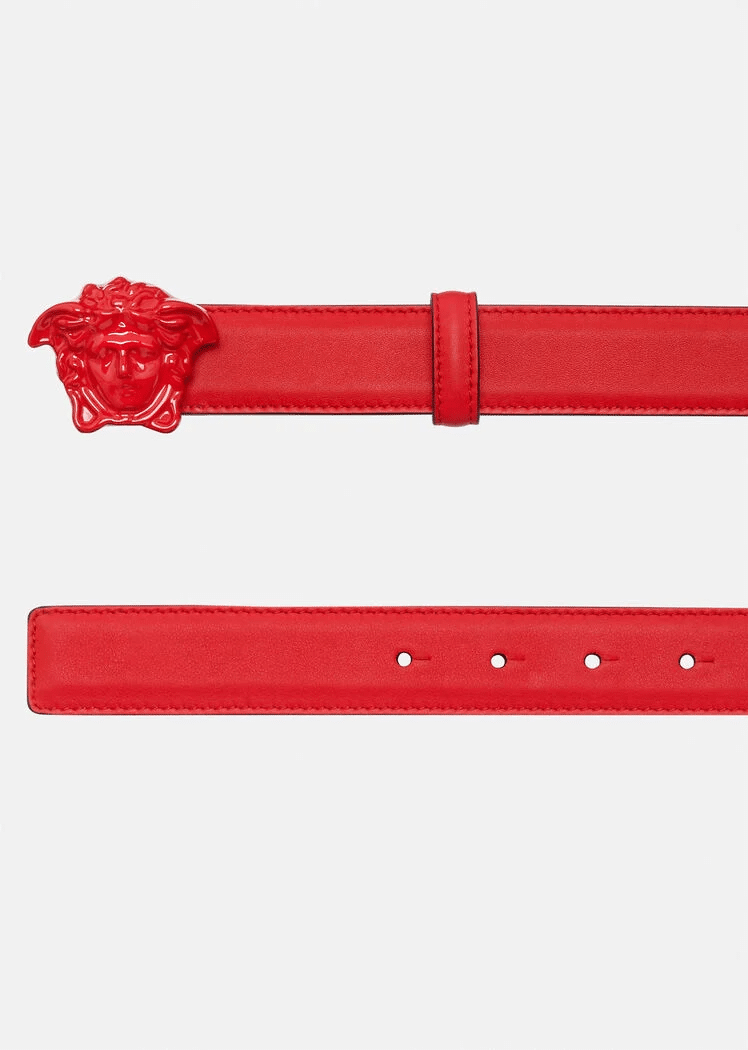 Versace La Medusa Leather Belt