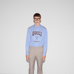 Gucci Printed heavy cotton poplin Shirt