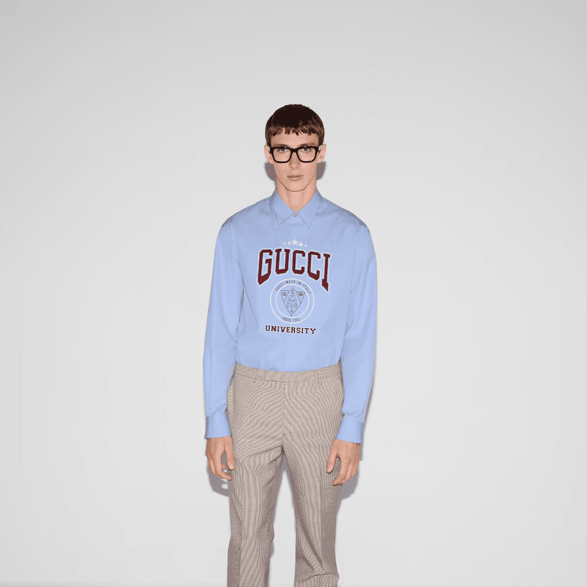 Gucci Printed heavy cotton poplin Shirt