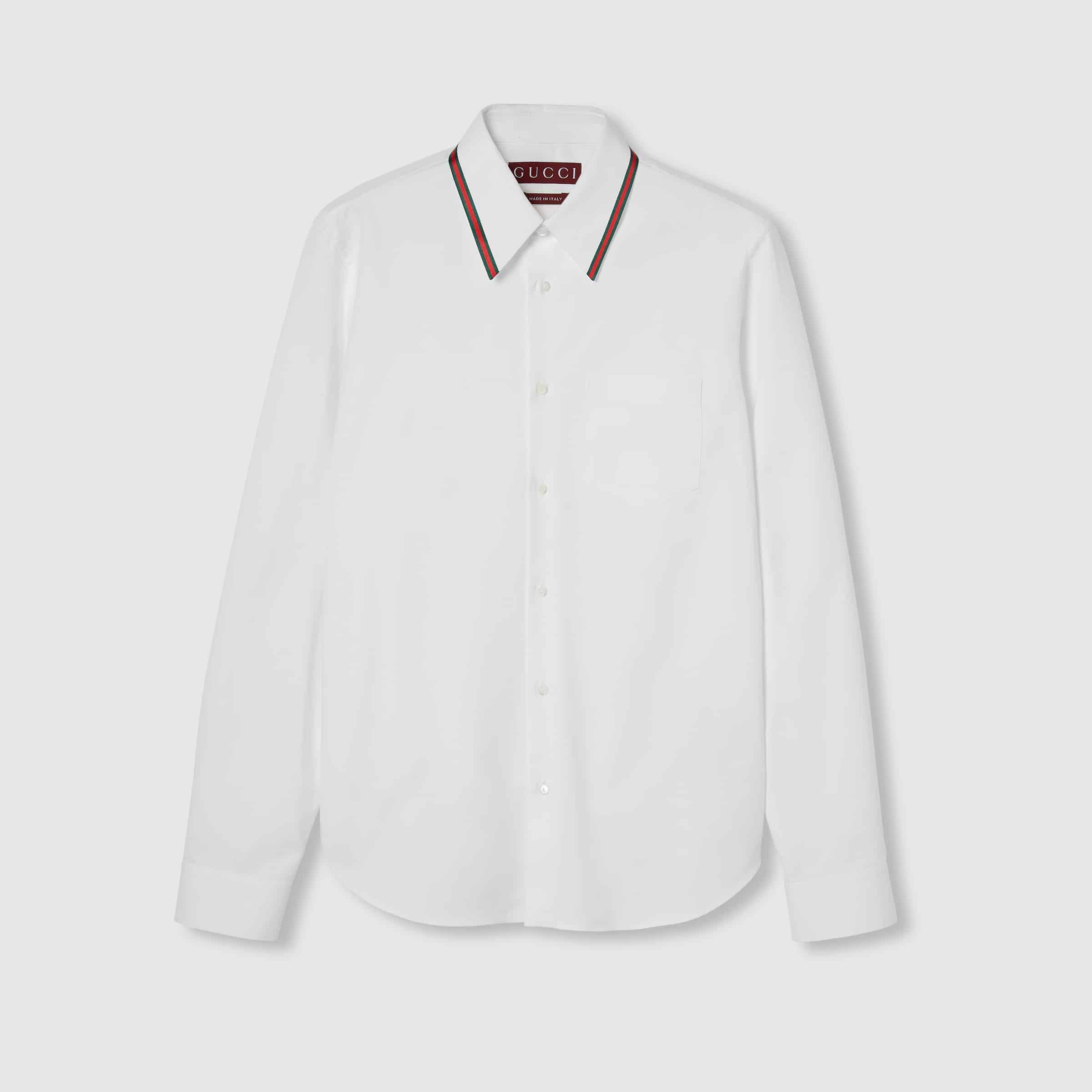 Gucci Oxford cotton shirt with Web