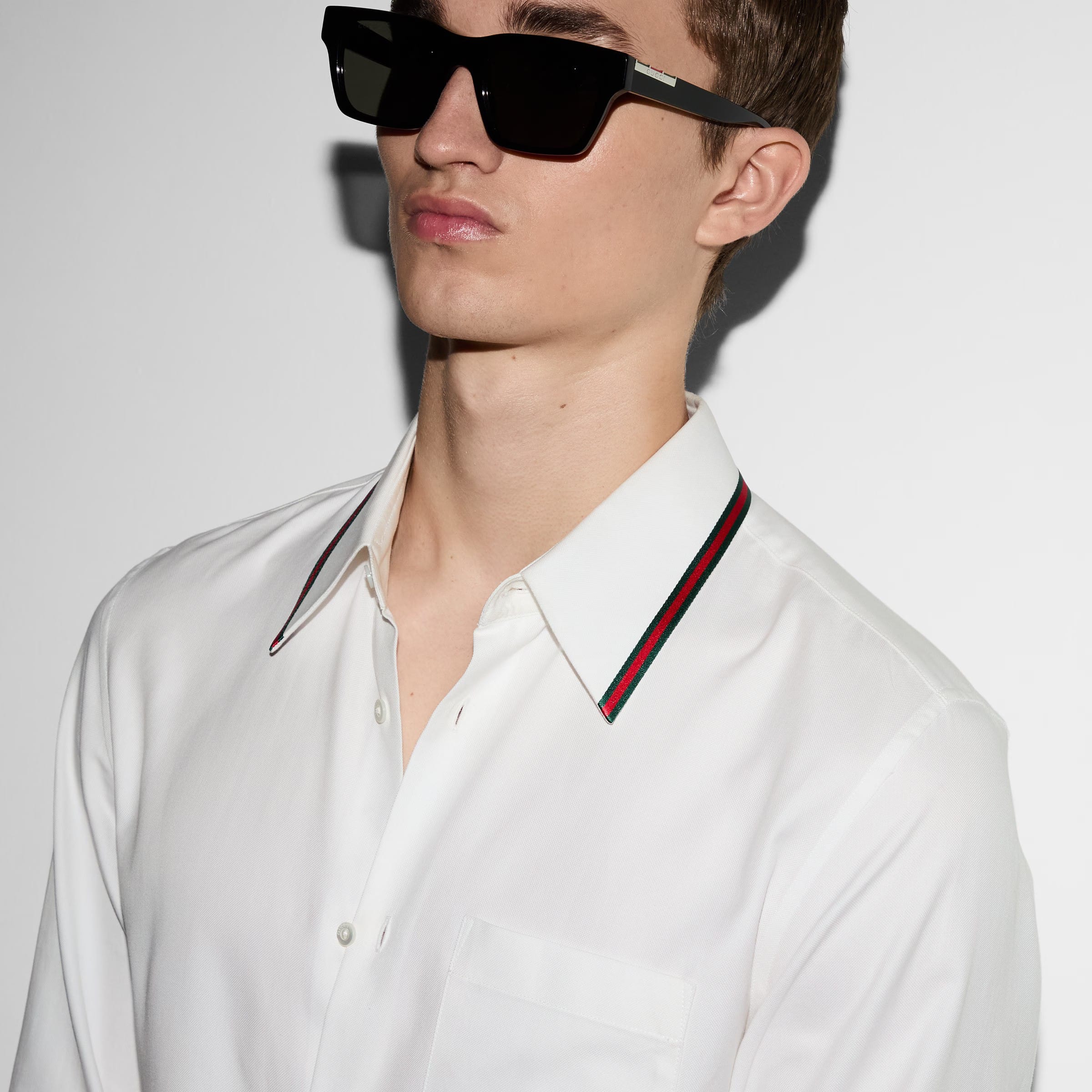 Gucci Oxford cotton shirt with Web