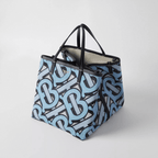 Burberry Mini Monogram Print E-canvas Beach Tote