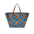 Burberry Mini Monogram Print E-canvas Beach Tote