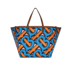 Burberry Mini Monogram Print E-canvas Beach Tote