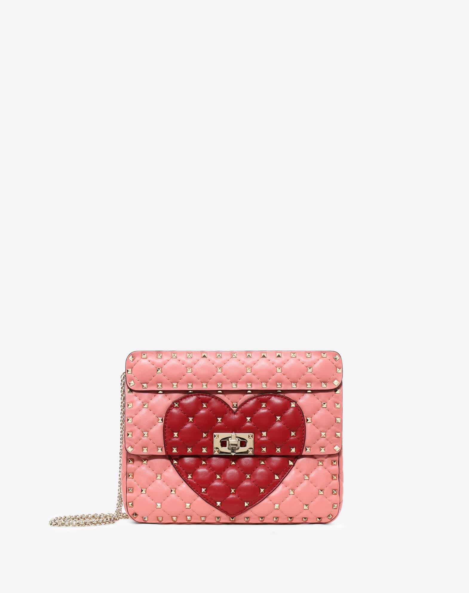 Valentino Medium Heart Spike Bag
