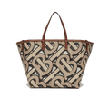 Burberry Mini Monogram Print E-canvas Beach Tote