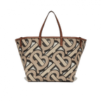 Burberry Mini Monogram Print E-canvas Beach Tote