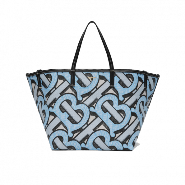Burberry Mini Monogram Print E-canvas Beach Tote