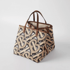 Burberry Mini Monogram Print E-canvas Beach Tote