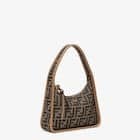 Brown FF fabric mini-bag