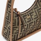 Brown FF fabric mini-bag