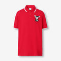 Rabbit Print Cotton Piqué Polo Shirt