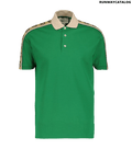 Gucci Green Interlocking G Stripe Polo T-Shirt