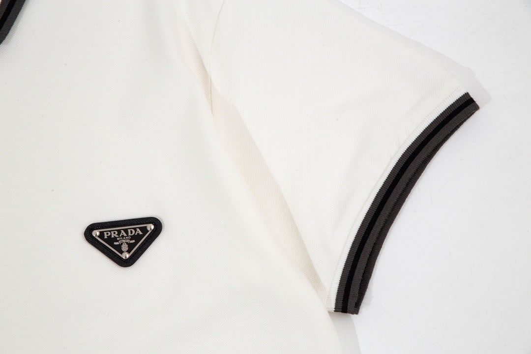 Prada Cotton White Polo shirt