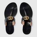 Gucci Women Thong Sandal with Double G