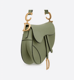 Christian Dior Dusty Jade Saddle Grain Calfskin Bag