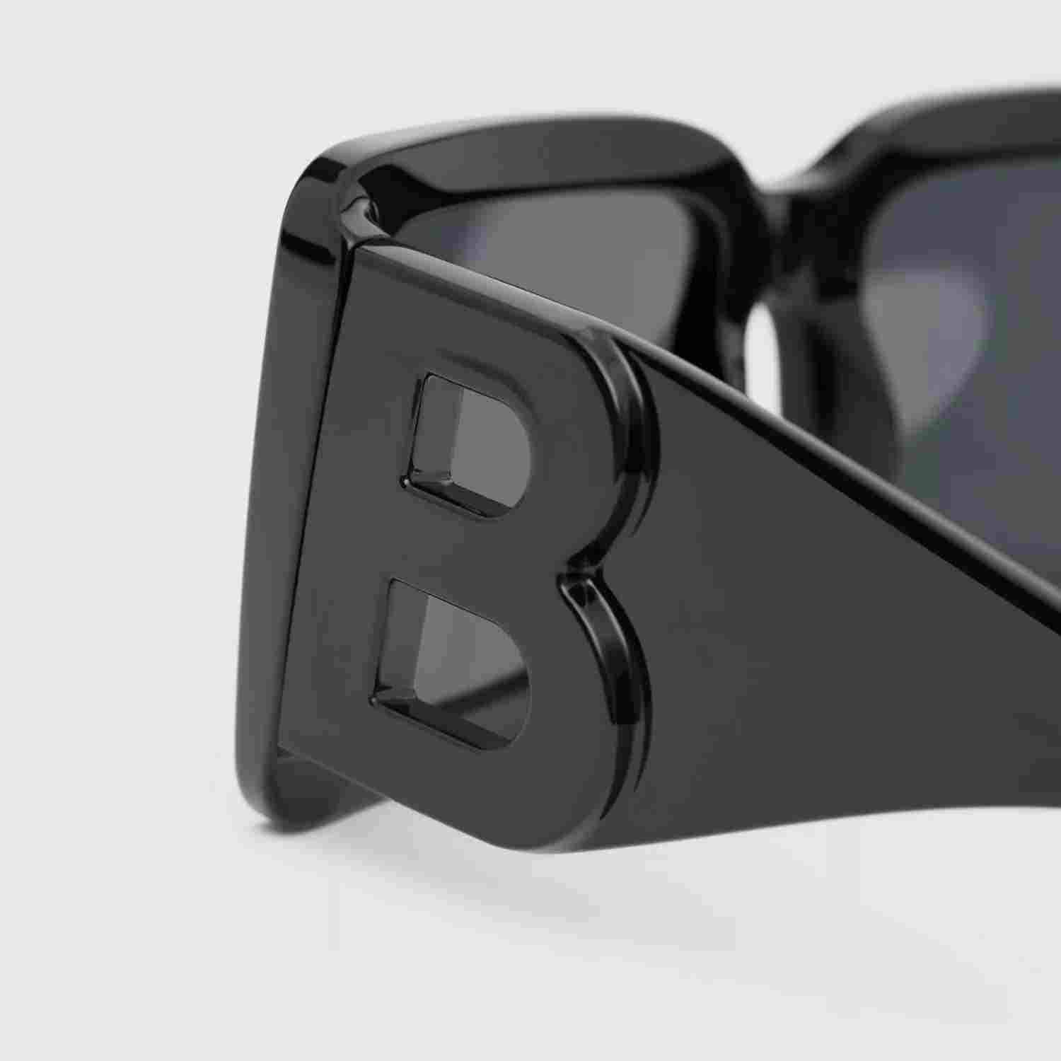 Burberry B Motif Square Frame Sunglasses
