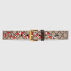 Gucci GG Supreme belt with Kingsnake print