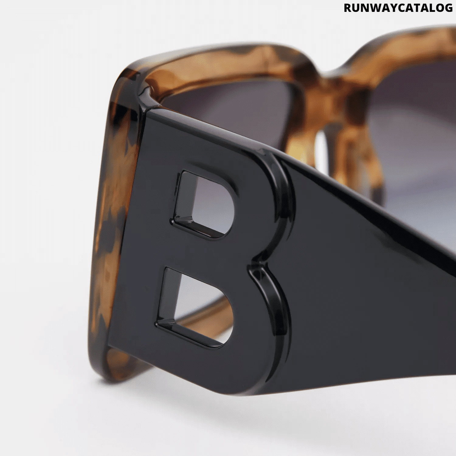 Burberry B Motif Square Frame Sunglasses