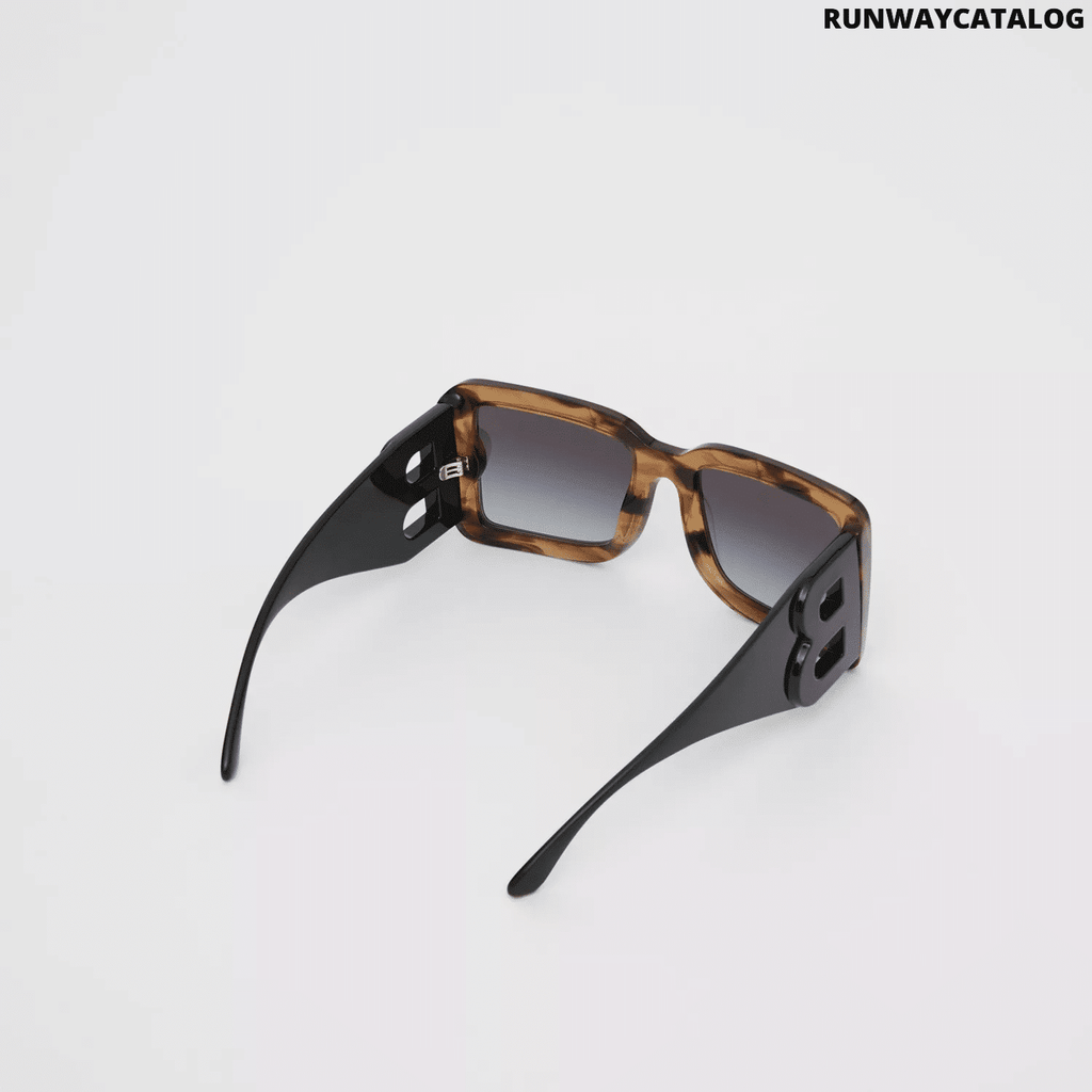 Burberry B Motif Square Frame Sunglasses