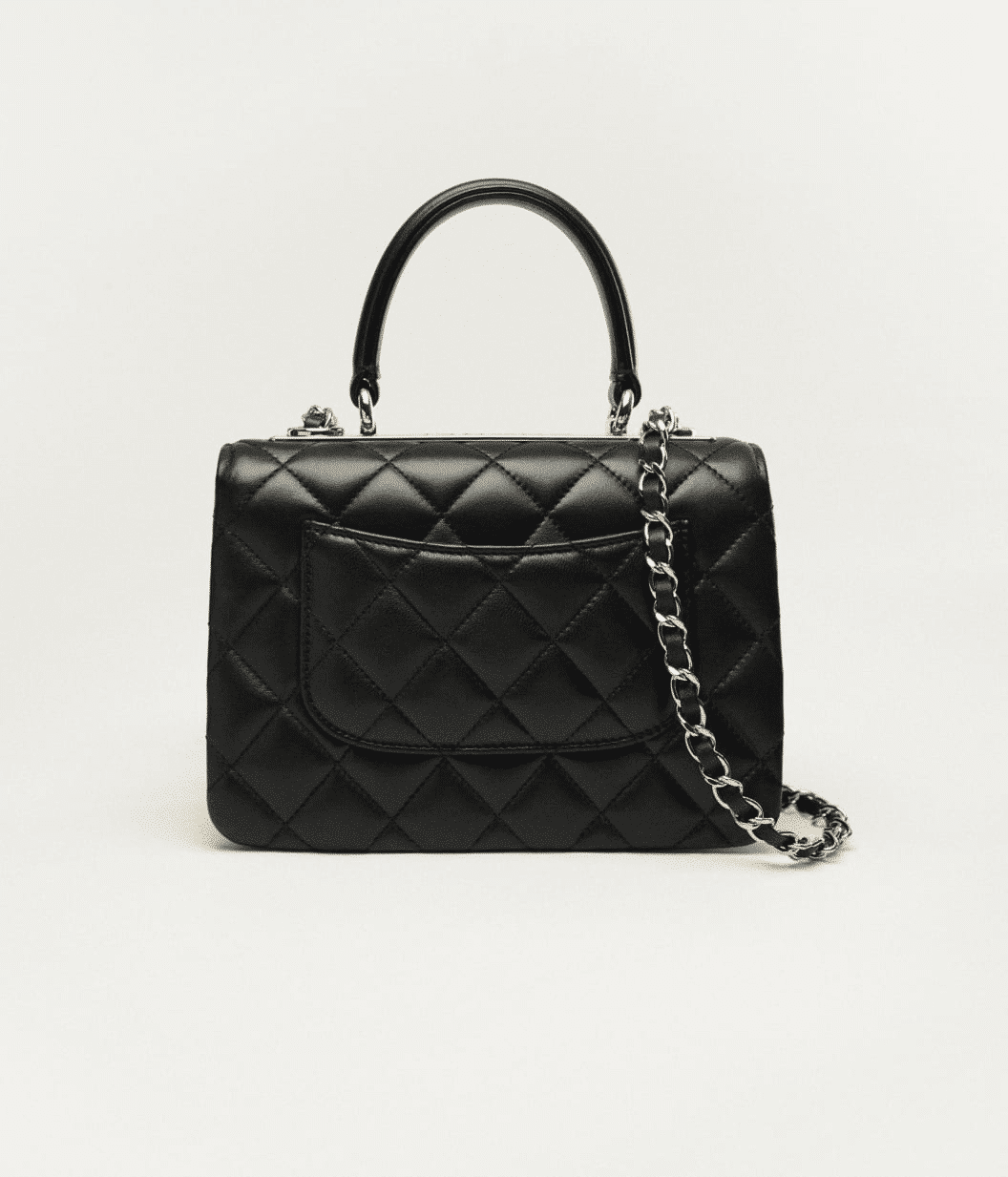 CHANEL FLAP BAG WITH TOP HANDLE