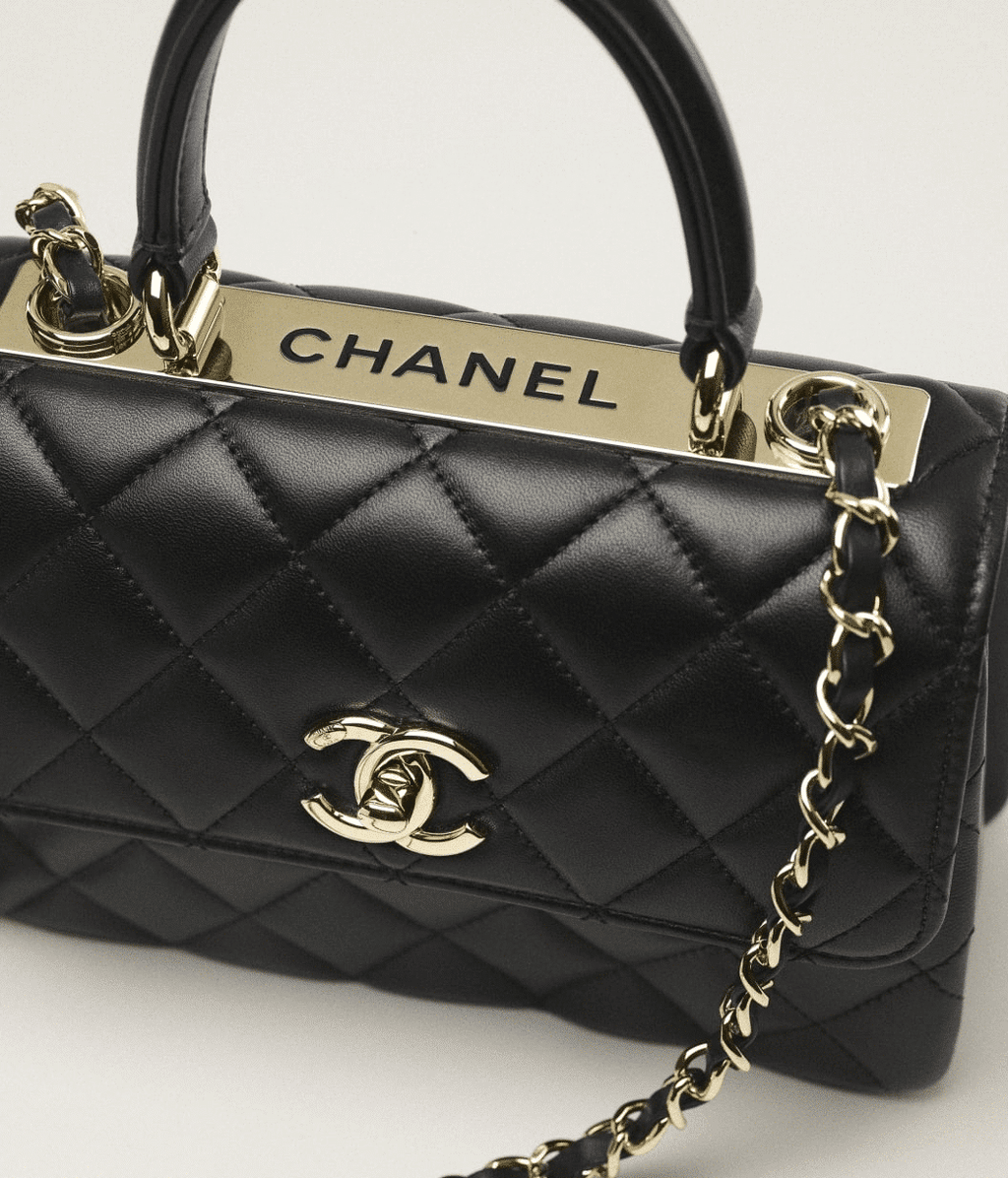 CHANEL FLAP BAG WITH TOP HANDLE