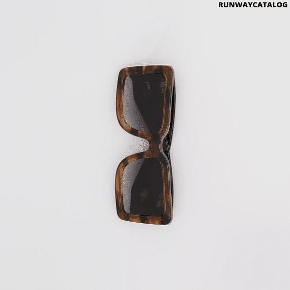 Burberry B Motif Square Frame Sunglasses