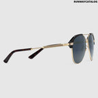 Gucci Specialized fit aviator metal sunglasses