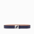 Fendi Blue Romano leather belt