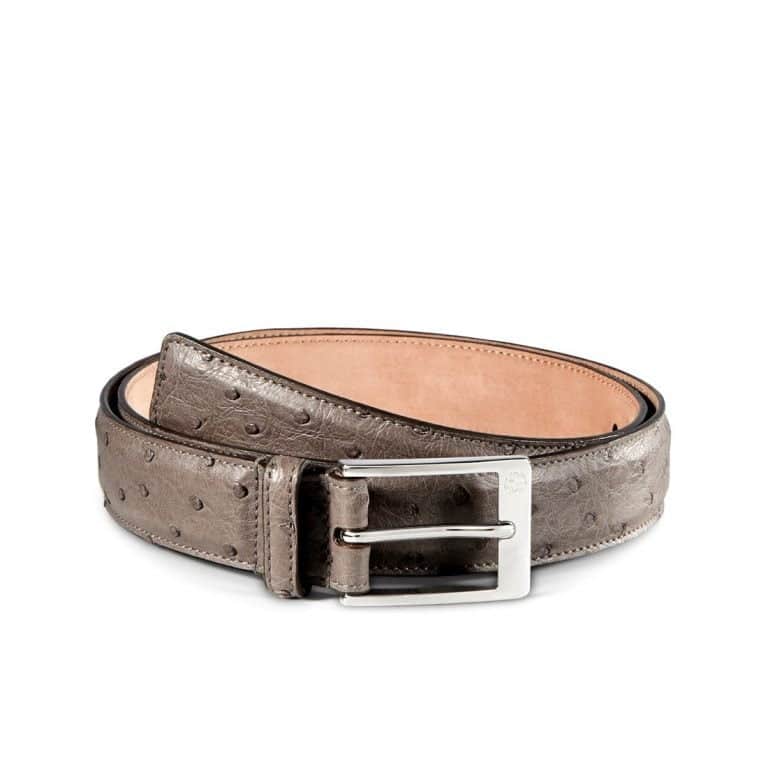 Gucci ostrich belt