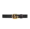 Gucci Black Signature G Buckle Reversible Belt