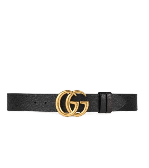 Gucci Reversible Leather Belt with Double G Buckle