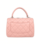 Chanel Flap Bag with Top Handle In Pink
