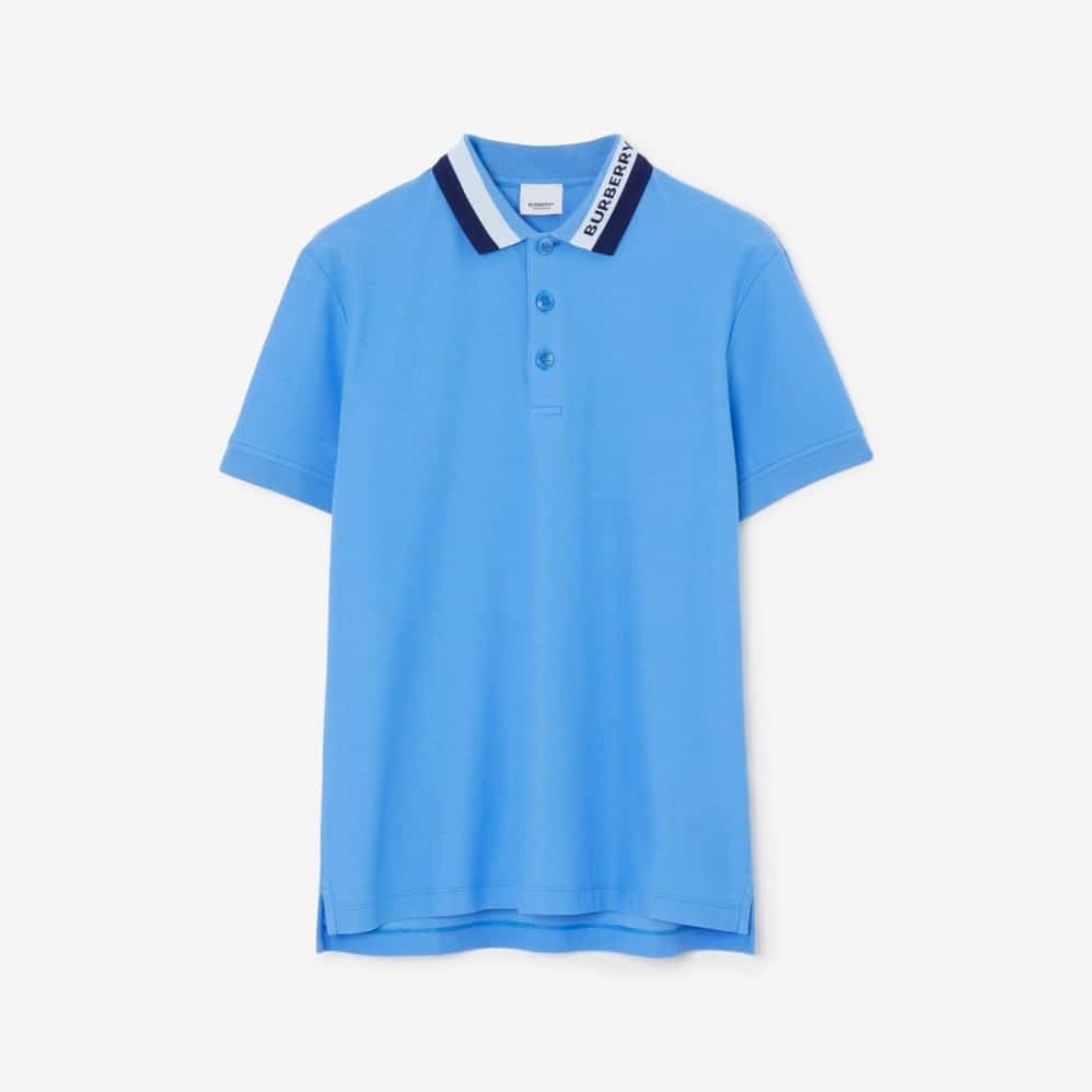 Logo Detail Cotton Piqué Polo Shirt
