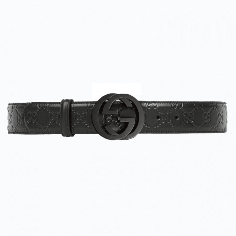 Gucci Signature Leather Belt Matt Buckle