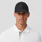 Monogram Motif Cotton Piqué Polo Shirt White
