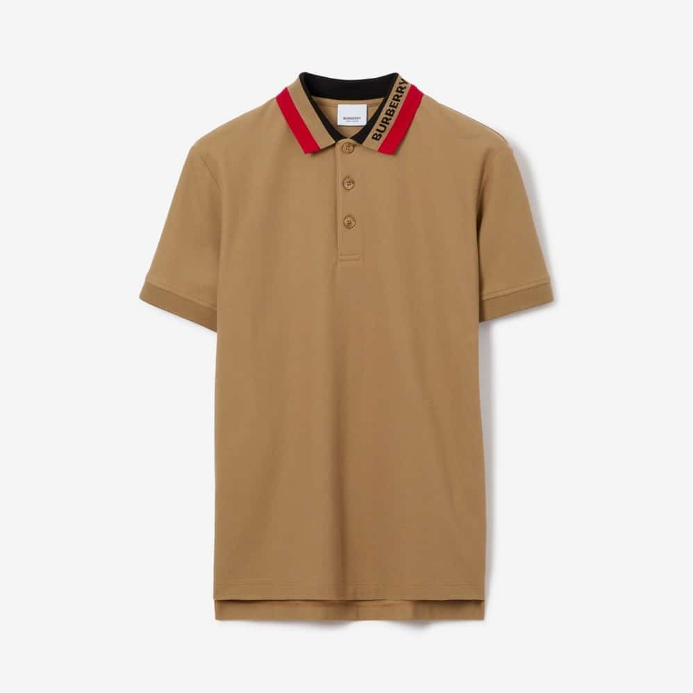 Logo Detail Cotton Piqué Polo Shirt