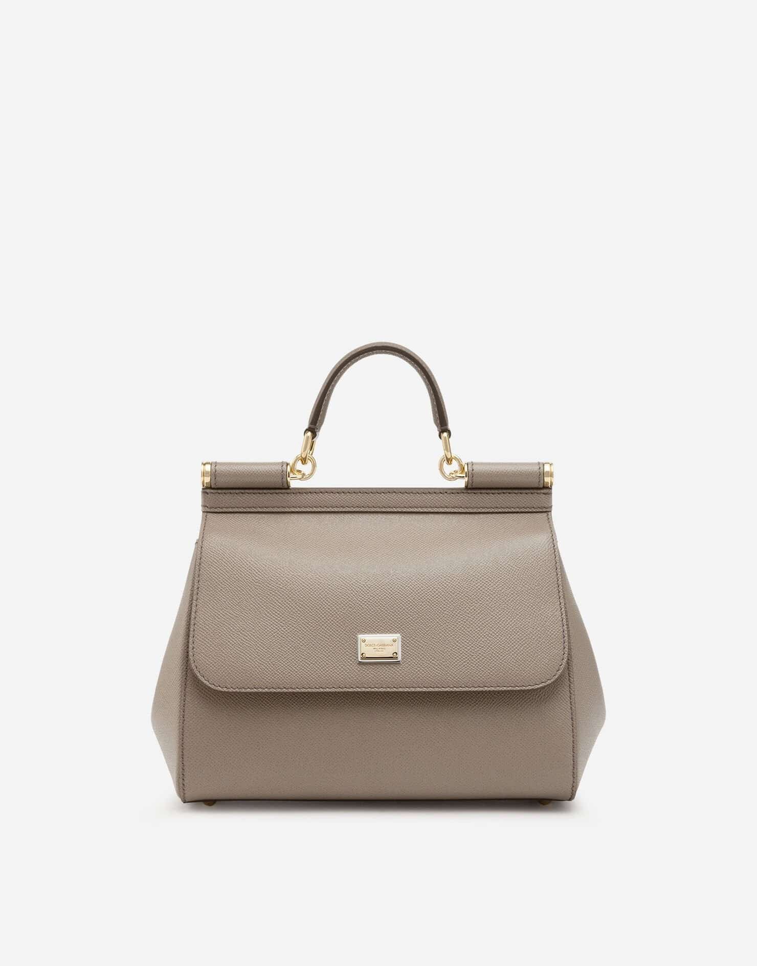 MEDIUM SICILY HANDBAG IN DAUPHINE LEATHER