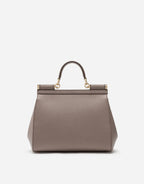 MEDIUM SICILY HANDBAG IN DAUPHINE LEATHER