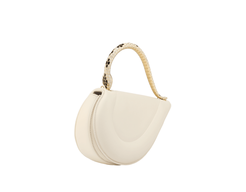 Bvlgari Serpenti Cuore 1968 Top Handle Bag – Perla White